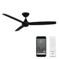 thumbnail image 1 of WAC Blitzen 54" Matte Black Smart Ceiling Fan with Remote Control, 1 of 11