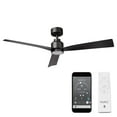 thumbnail image 1 of WAC Clean 52" Matte Black Dimmable LED Smart Ceiling Fan with Remote Control, 1 of 10