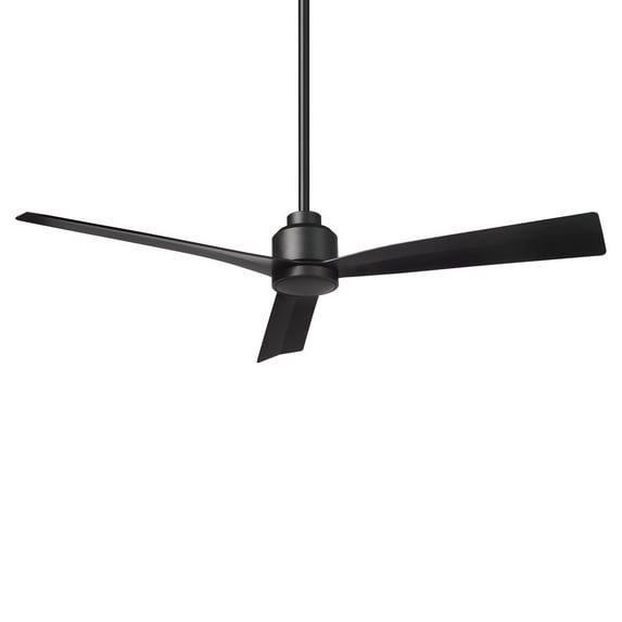 WAC Clean 52" Matte Black Smart Ceiling Fan with Remote Control
