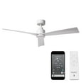 thumbnail image 1 of WAC Clean 52" Matte White Smart Ceiling Fan with Remote Control, 1 of 10