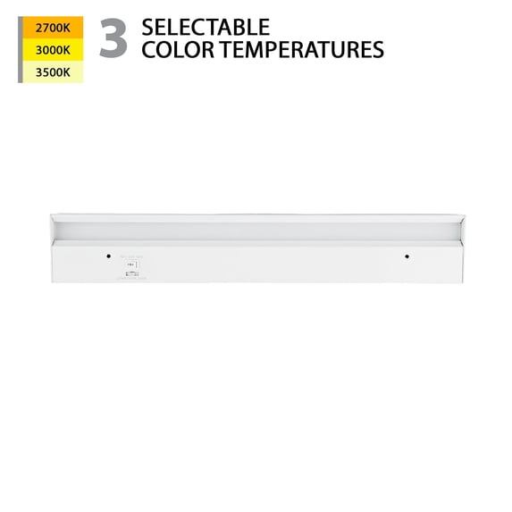 BA-AC18-CS-WT-WAC Limited-Light Bar - 21.26 Inch 10W 1 LED Bar Light with 3-CCT Selectable and Rocker Switch