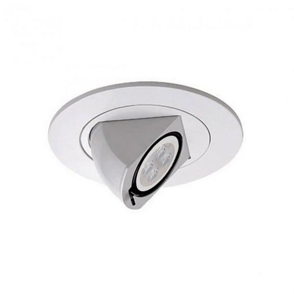 WAC Lighting 4" 1-Light Round Adjustable Aluminum Directional Trim in White