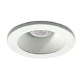 thumbnail image 1 of WAC Lighting 4" 1-Light Round Aluminum Step Baffle with 8W MR16 LED in White, 1 of 3