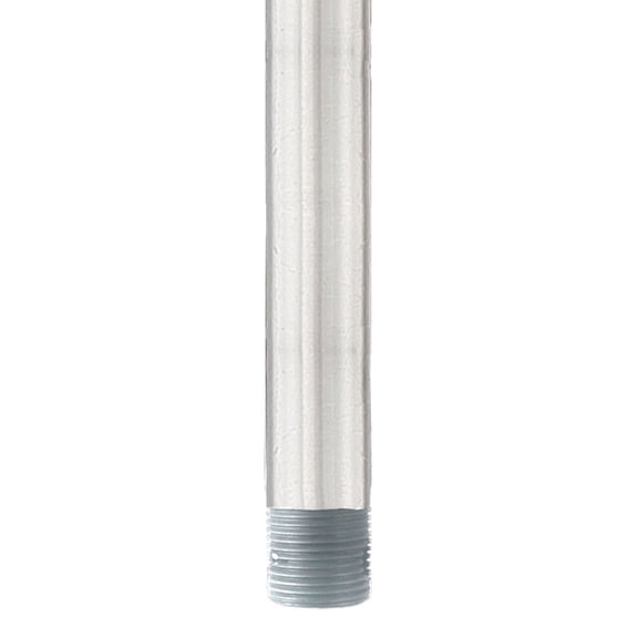 WAC Lighting 72" Metal Ceiling Fan Extension Downrod in Brushed Aluminum Gray