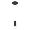 thumbnail image 1 of WAC Lighting Action 8" 1-Light LED 3000K Contemporary Aluminum Pendant in Black, 1 of 5