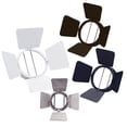 thumbnail image 1 of WAC Lighting Aluminum Metal Par30 Barn Door Track Head in Nickel, 1 of 2