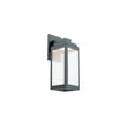 thumbnail image 1 of WAC Lighting Amherst 14" LED 3000K Modern Aluminum Outdoor Wall Light in Black, 1 of 5