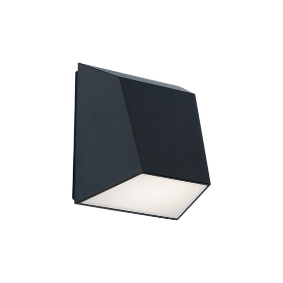 WAC Lighting Atlantis 6" LED 3500K Aluminum Indoor/Outdoor Wall Light in Black