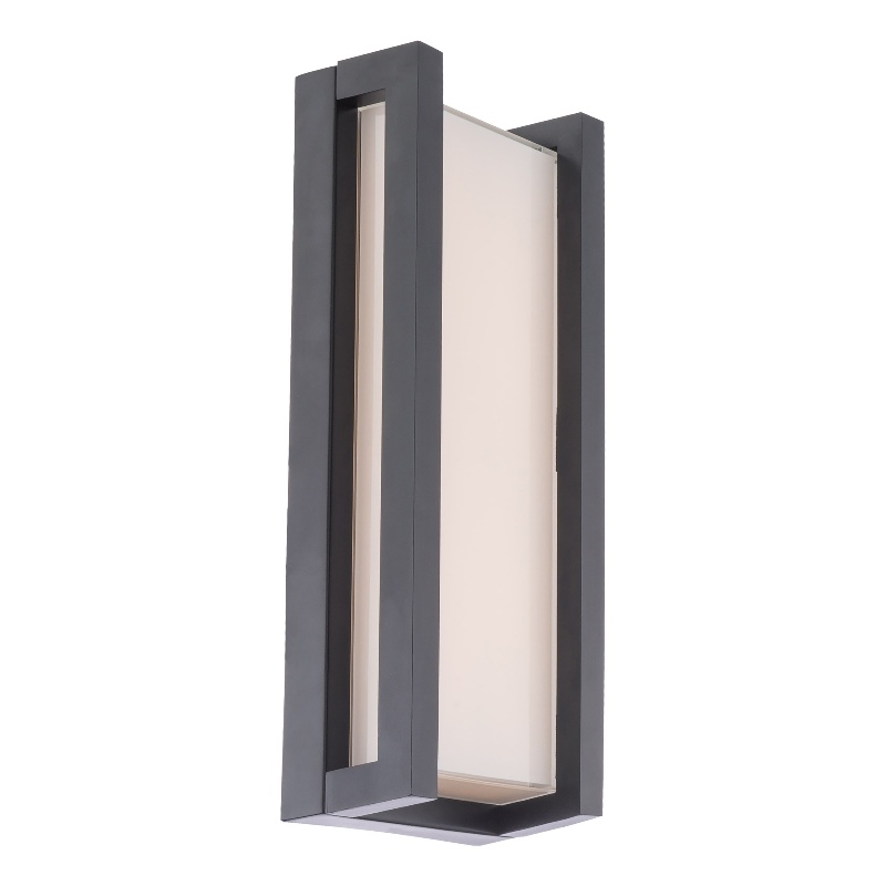 WAC Lighting Axel 14" LED 3000K Aluminum Indoor/Outdoor Wall Light in Black - image 1 of 6