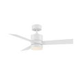 thumbnail image 1 of WAC Lighting Axis 44 Inch Three Blade Indoor / Outdoor Smart Ceiling Fan with Six Speed DC Motor and LED Light. Matte White 2700K N/A Matte, 1 of 5