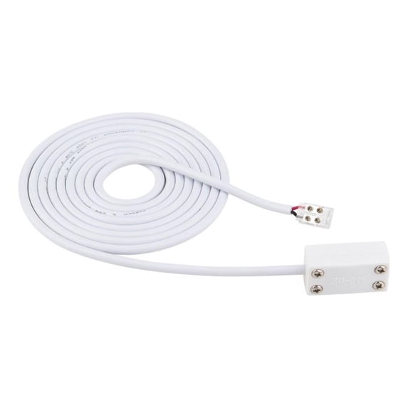 WAC Lighting Basics & Gemini 240" Aluminum Power Extension Cable in White