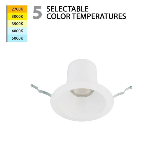 WAC Lighting Blaze 6" Round Aluminum Recessed Light w/ Remodel Housing in White