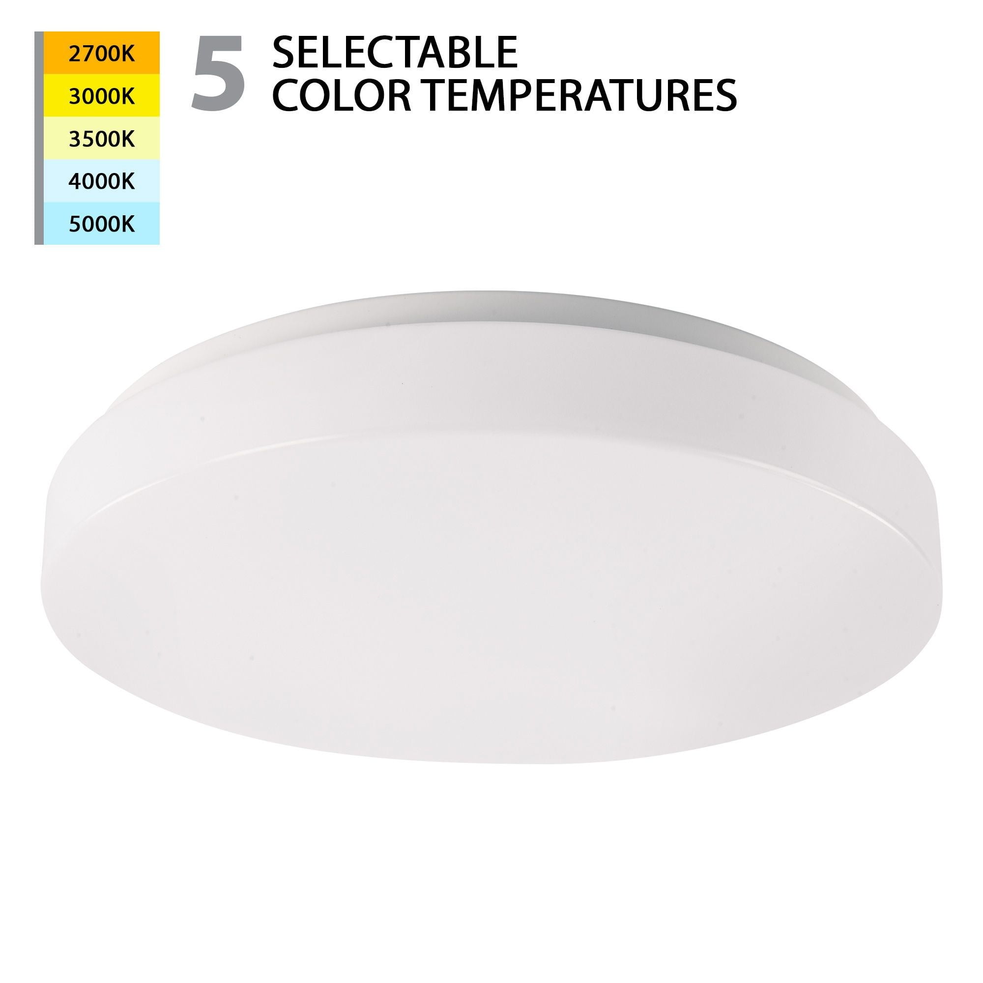 Blo 15" White LED Energy Star Flush Mount with Acrylic Diffuser