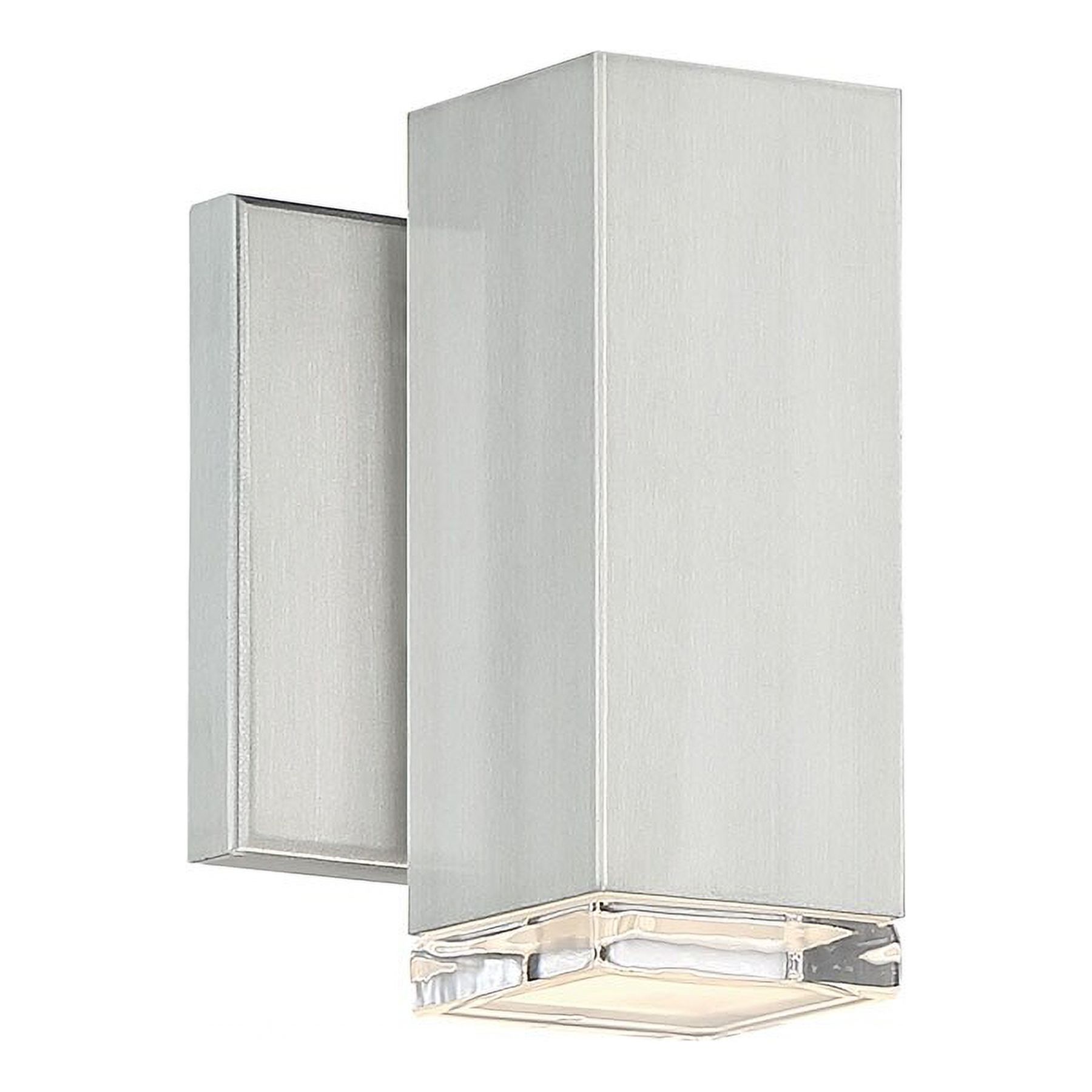 WAC Lighting Block 1-Light LED Aluminum Indoor & Outdoor Wall Light in Gray - image 1 of 5