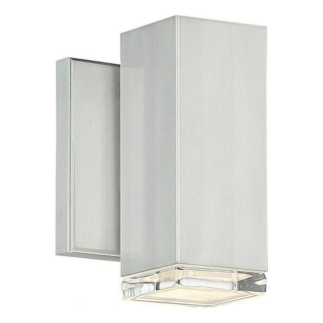 WAC Lighting Block 1-Light LED Aluminum Indoor & Outdoor Wall Light in Gray