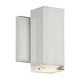 thumbnail image 1 of WAC Lighting Block 1-Light LED Aluminum Indoor & Outdoor Wall Light in Gray, 1 of 5