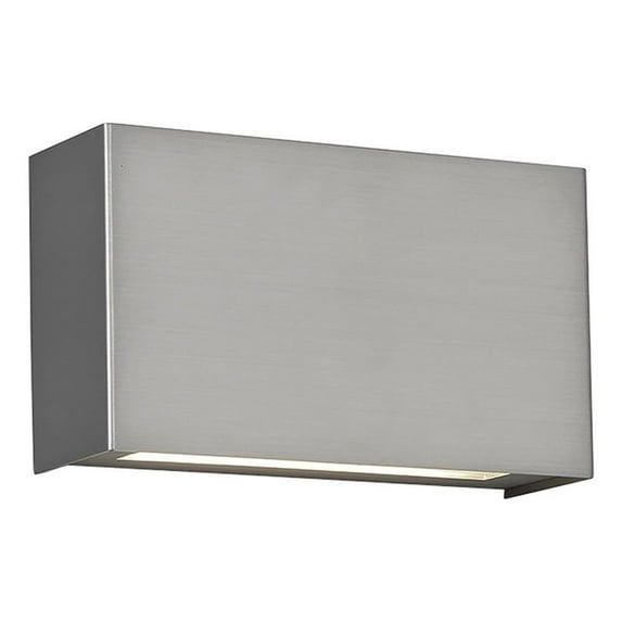 WAC Lighting Blok 2-Light LED 2700K Aluminum Wall Sconce in Satin Nickel