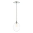 thumbnail image 1 of WAC Lighting Bolla 6" LED 3000K Transitional Aluminum Mini Pendant in Chrome, 1 of 5