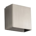 thumbnail image 1 of WAC Lighting Boxi 1-Light LED 3-CCT 2700K Aluminum Wall Sconce in Black, 1 of 5
