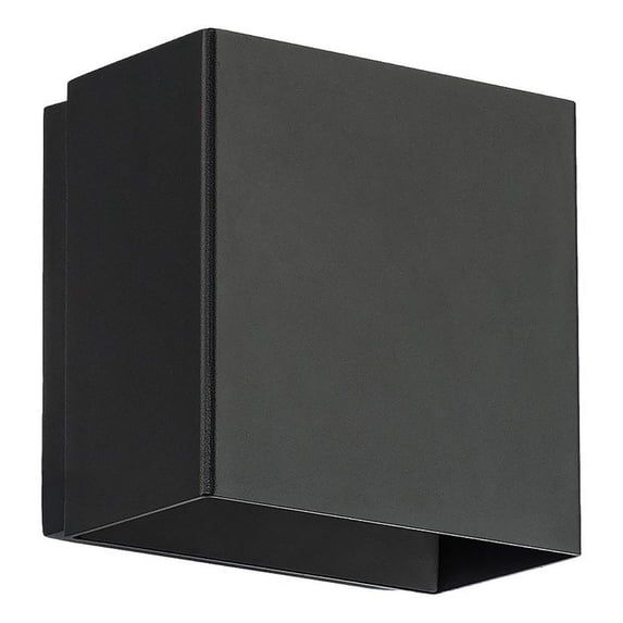 WAC Lighting Boxi 1-Light LED 3-CCT 3000K Aluminum Wall Sconce in Black
