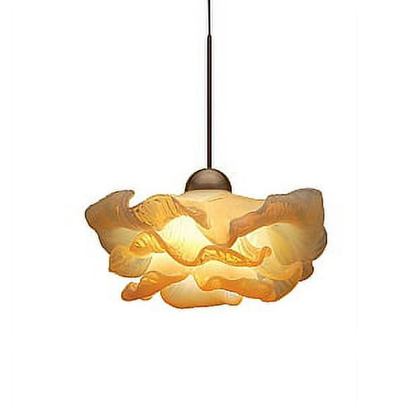 WAC Lighting Brittany Halogen Quick Connect Pendant Opaline Shade With Brushed Nickel Socket Set