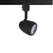 WAC Lighting Bullet 1-Light 10W LED Aluminum Track Head for L Track in Black