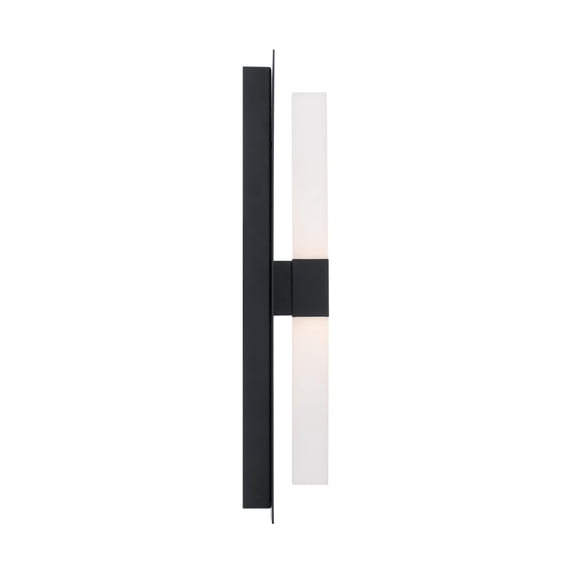 WAC Lighting Camelot 4" 2-Light LED 3000K Metal Wall Sconce in Black