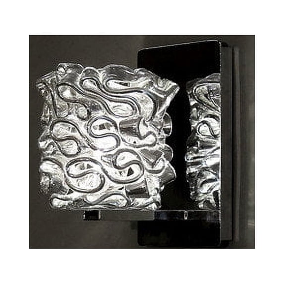 WAC Lighting Candy Wall Sconce with Silver Glass, Chrome - WS58-G544SL-CH