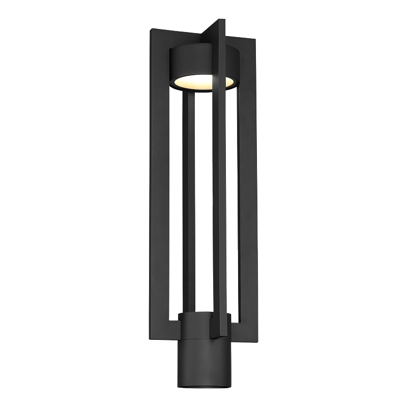 WAC Lighting Chamber 20" LED 3000K Traditional Aluminum Post Mount in Black - image 1 of 3