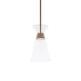thumbnail image 1 of WAC Lighting Chandra 14" LED 3000K Transitional Aluminum Mini Pendant in Brass, 1 of 4