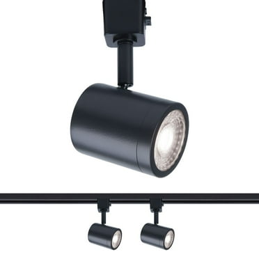 WAC Lighting Charge 10W LED Aluminum Track Head for H Track in Black (Set of 2)