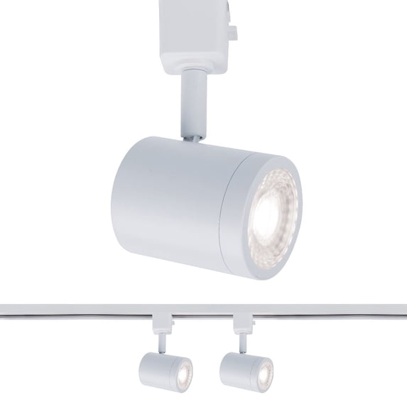 WAC Lighting Charge 10W LED Aluminum Track Head for H Track in White (Set of 2)