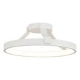 thumbnail image 1 of WAC Lighting Chaucer 16" LED 3000K Aluminum Semi-Flush Mount in White, 1 of 5
