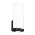 thumbnail image 1 of WAC Lighting Coltrane 14" 1-Light LED 3-CCT 3000K Aluminum Wall Sconce in Black, 1 of 5