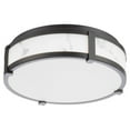 thumbnail image 1 of WAC Lighting Constantine 14" LED Transitional Aluminum Flush Mount in Black, 1 of 5