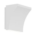thumbnail image 1 of WAC Lighting Cornice 5" 2-Light LED 3-CCT 2700K Aluminum Wall Sconce in White, 1 of 5