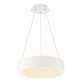 thumbnail image 1 of WAC Lighting Corso 18" LED 3000K Contemporary Aluminum Pendant in White, 1 of 2