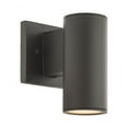 thumbnail image 1 of WAC Lighting Cylinder 1-Light LED 3000K Up & Down Aluminum Wall Light in Bronze, 1 of 2