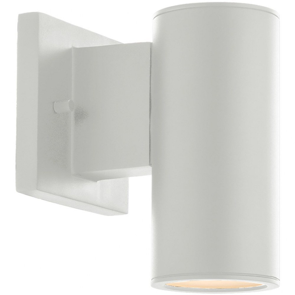 WAC Lighting Cylinder 1-Light LED 3000K Up & Down Aluminum Wall Light in White - image 1 of 2