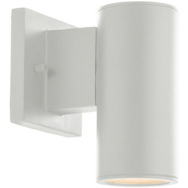WAC Lighting Cylinder 1-Light LED 3000K Up & Down Aluminum Wall Light in White
