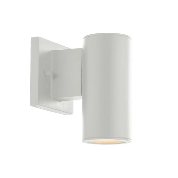 WAC Lighting Cylinder 1-Light LED 3000K Up & Down Aluminum Wall Light in White