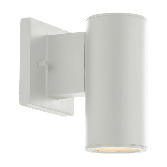 WAC Lighting Cylinder 1-Light LED 3000K Up & Down Aluminum Wall Light in White