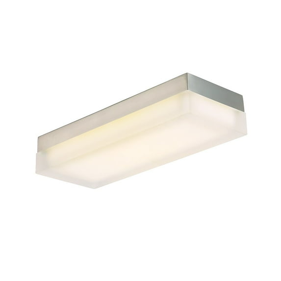WAC Lighting Dice 14" LED 2700K Rectangular Aluminum Flush Mount in Nickel