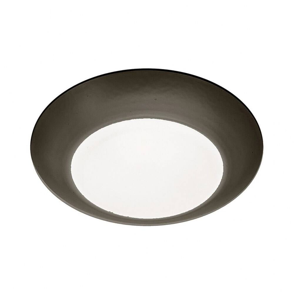 Bronze Acrylic LED Flush Mount for Indoor/Outdoor Use