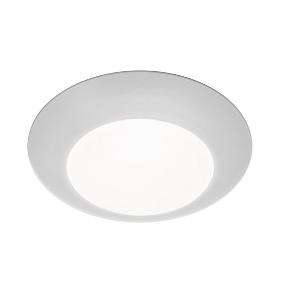 WAC Lighting Disc 4" 1-Light LED Aluminum Flush Mount and Retrofit Kit in White