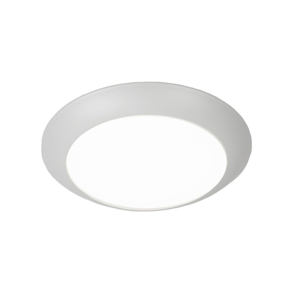 Sleek White Acrylic LED Flush Mount for Indoor/Outdoor Use