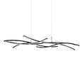 thumbnail image 1 of WAC Lighting Divergence 64" LED Contemporary Aluminum Chandelier in Black, 1 of 5