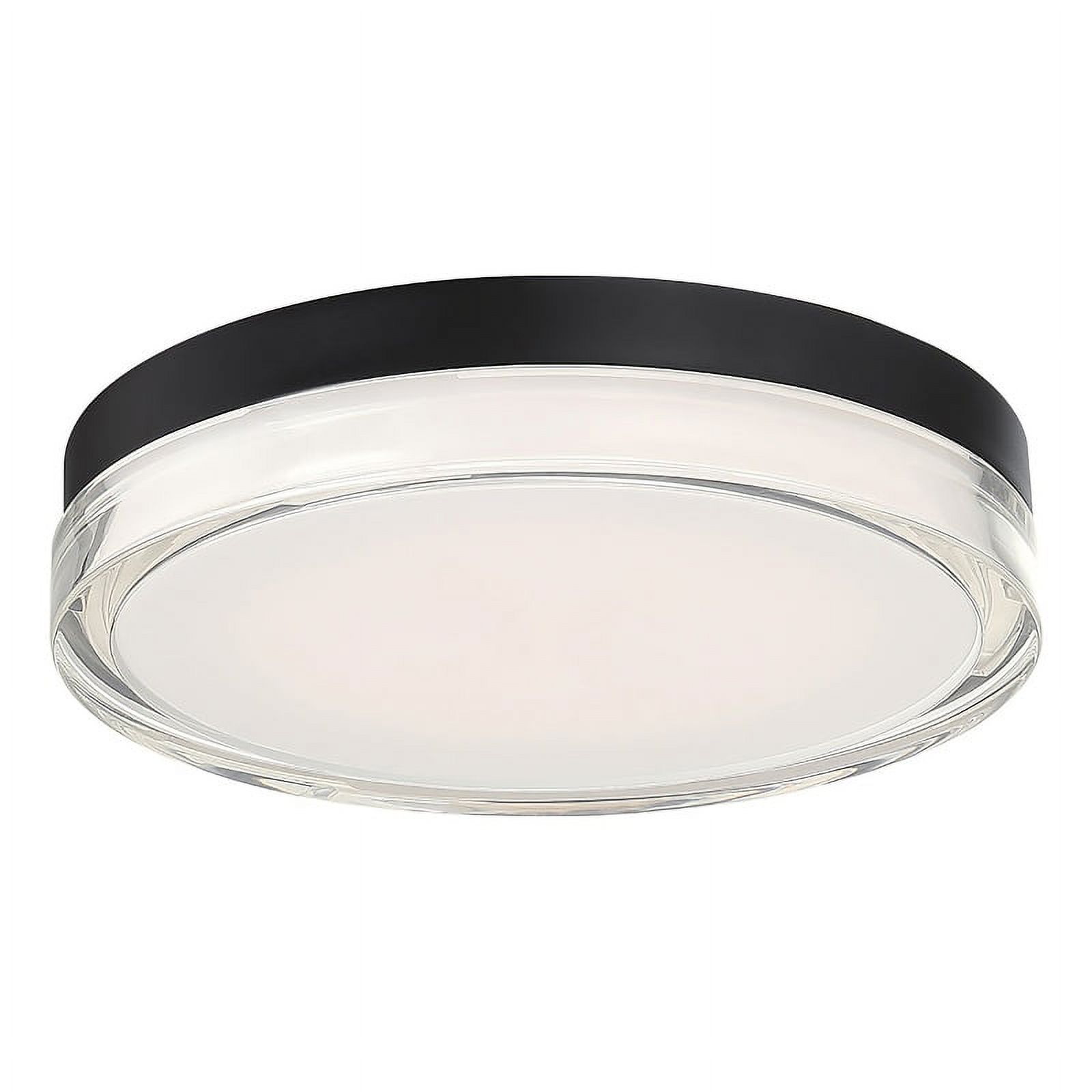 WAC Lighting Dot 12" LED 3000K Round Contemporary Aluminum Flush Mount in Black - image 1 of 3