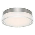 thumbnail image 1 of WAC Lighting Dot 15" LED 3500K Round Stainless Steel Flush Mount in Chrome, 1 of 3