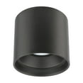 thumbnail image 1 of WAC Lighting Downtown 5" LED 3-CCT 3500K Round Aluminum Flush Mount in Black, 1 of 5